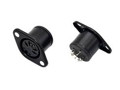 大DIN 5PIN 母座180度